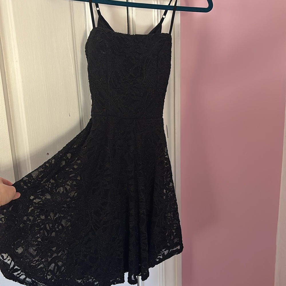 B.Darlin Black mini dress